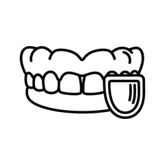 Dental mouth guard isolated on