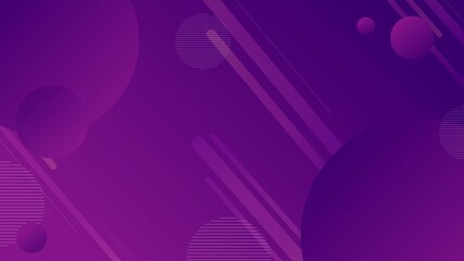 Abstract purple background with geometric shapes and animated animated lines for design - Powered by Adobe