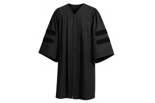 Graduation gown representing academic achievement, university education, college success on transparent background - Powered by Adobe