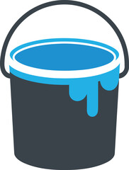 bucket with the color