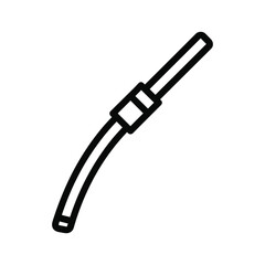 Seat belt line icon isolated on for safety measures