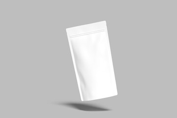 Standing Pouch Packaging Blank Mockup design with shadow