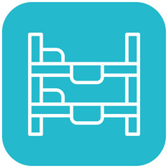 Vector Design Bunk Bed Icon Style
