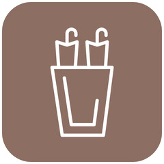 Vector Design Umbrella Stand Icon Style