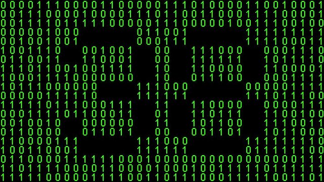 Single number 38, thirty-eight, thirty-eighth on animated matrix background