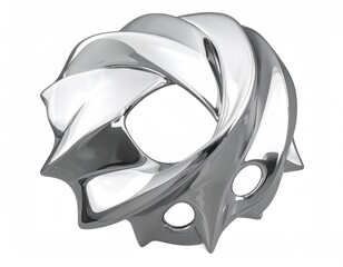 Shiny twisted abstract form