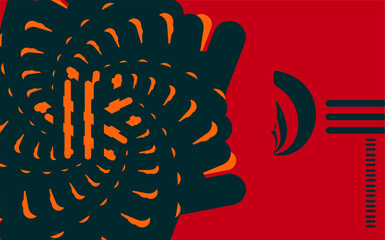 Abstract swirl shapes colorful gradient background featuring lines and elements perfect for banner and poster design