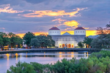 Naklejka premium Norfolk, Virginia, USA in the Hague Neighborhood 1634