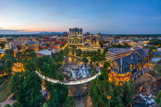 Greenville, South Carolina at Falls Park on Reedy Creek 1615
