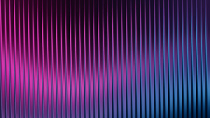 Abstract vertical corrugated lines pattern with pink to blue gradient