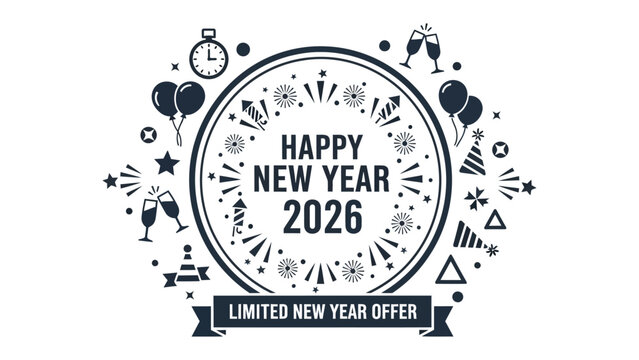 New Year's Eve Celebration: Festive design conveys anticipation for the arrival of the new year. Capturing the spirit of joy.