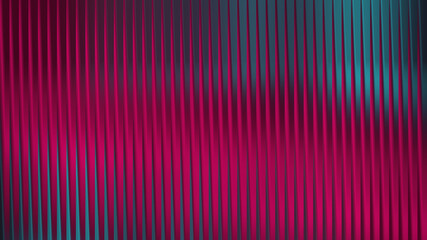 Magenta and cyan abstract vertical stripes background design.