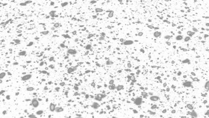 Snowfall. Winter heavy snowflakes. Overlay texture isolated  background PNG transparent