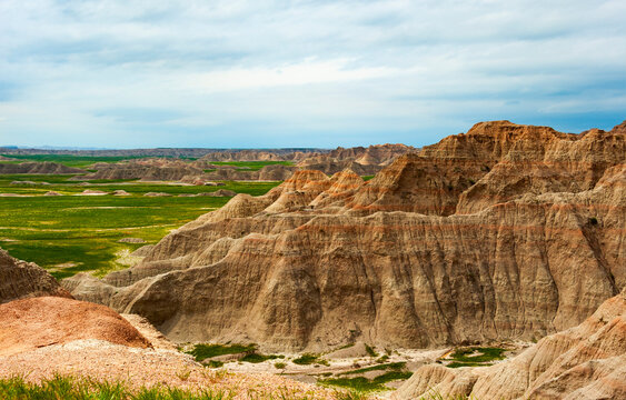 Badlands National Park in South Dakota. The rugged beauty of the Badlands draws visitors from around the world.