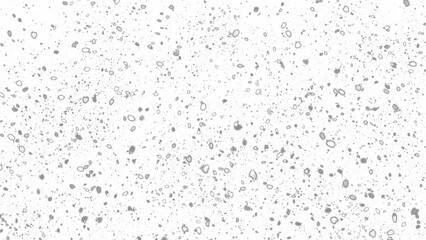 Snowfall. Winter heavy snowflakes. Overlay texture isolated  background PNG transparent