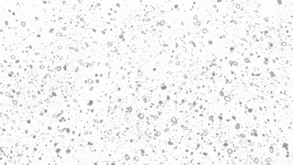Snowfall. Winter heavy snowflakes. Overlay texture isolated  background PNG transparent