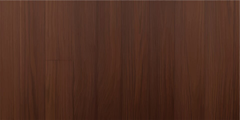 Vector illustration of a dark brown natural hardwood texture background pattern with old rough wooden planks, ideal for floor or wall surface design