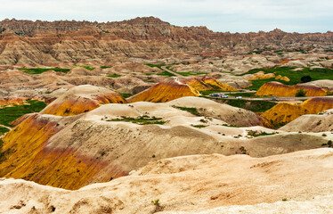 Badlands National Park in South Dakota. The rugged beauty of the Badlands draws visitors from around the world.