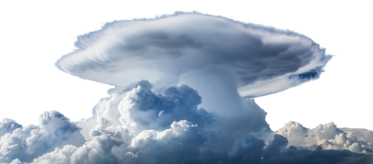 Large anvil cloud cumulonimbus isolated
