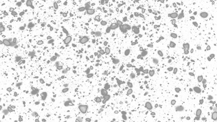 Snowfall. Winter heavy snowflakes. Overlay texture isolated  background PNG transparent