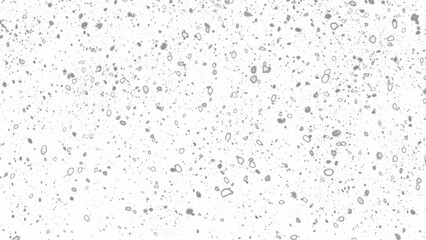 Snowfall. Winter heavy snowflakes. Overlay texture isolated  background PNG transparent