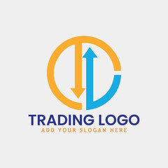 trade finance marketing logo design vector