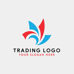 Obraz premium trade finance marketing logo design vector