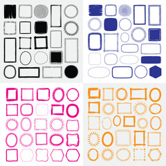 Abstract blue geometric square pattern background