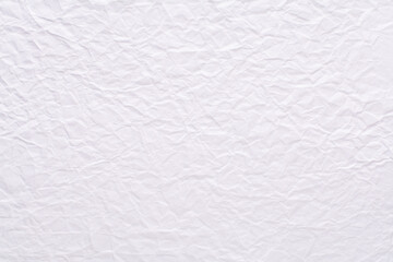 White crumpled paper abstract background. Crumpled paper high angle photography.