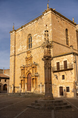 Pe&ntilde;aranda de Duero, Burgos, Spain. Grand Plaza Mayor and Renaissance Avellaneda Palace.