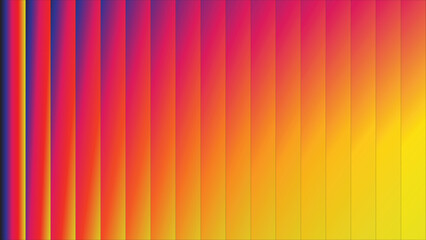 Neon Wave Gradient Vertical Stripes Background – Colorful Yellow Orange Red Blue Abstract Light Wall Art Wallpaper for Digital Design