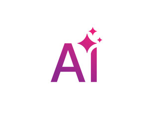 Generative Ai logo. Artificial intelligence icon symbol Design Element illustration template
