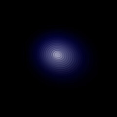 Abstract glowing blue light sphere against a dark background