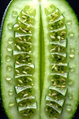 Perfectly Sliced Cucumber