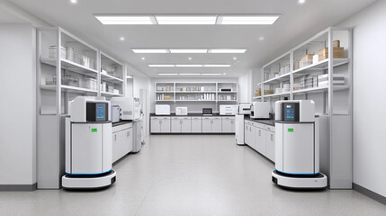 Robots assist in clean laboratory environment for efficient research and development tasks