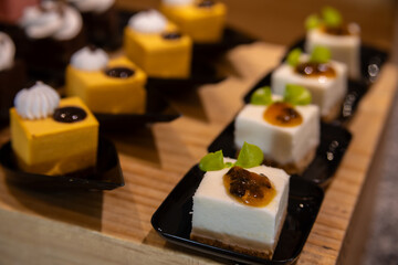 Variety of desserts