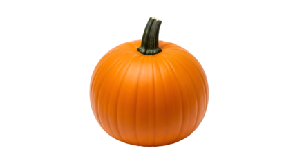 Orange ornamental gourd isolated on transparent background