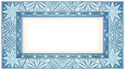 Obraz premium Ice Crystal Frame – Business Promotion Background