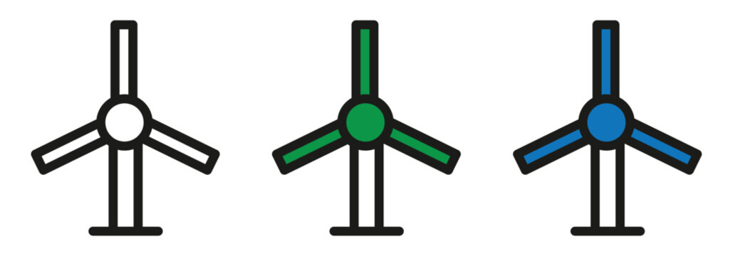 Sustainable power generation shown with colorful windmills representing clean energy solutions and eco friendly technology for a brighter greener future