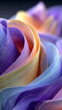 Vertical Glittered Pastel Swirl