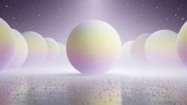 Mystical Pastel Sphere Field