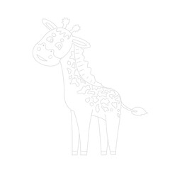 Dot-to-Dot Giraffe for Kids Drawing
