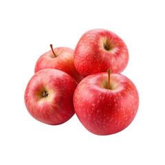three red apples Isolated PNG