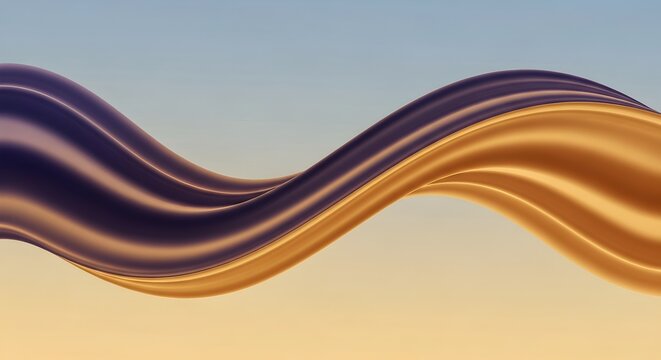 Dual-Color Wave
“Two smooth overlapping waves in only two colors blending softly across the canvas, simple gradient background, modern abstract design, no text.”