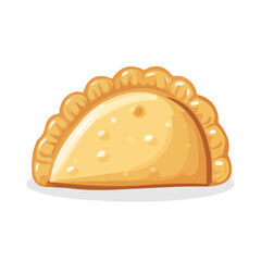 Pierogi in a clean 2D flat vector icon style, minimal and simple, set on a plain white background.
