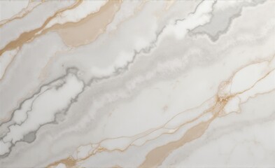 Luxury White Stone Background with Beige Waves