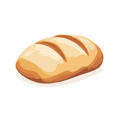 Pao De Lo illustrated in a clean 2D flat vector style, minimal and modern, isolated on a white background.