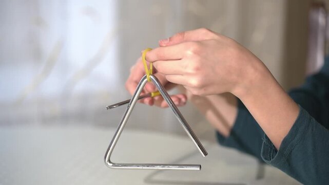 a musical instrument called a triangle