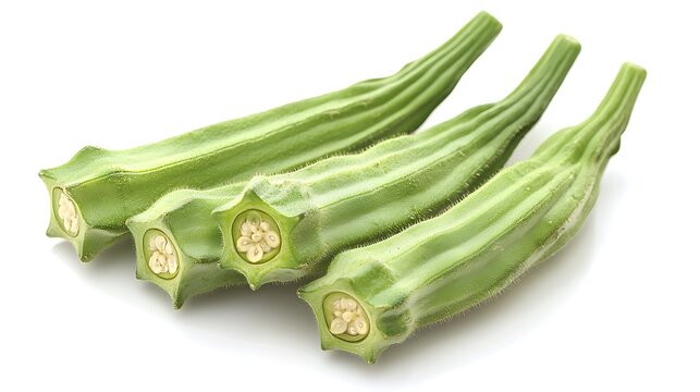 Crisp okra high resolution picture