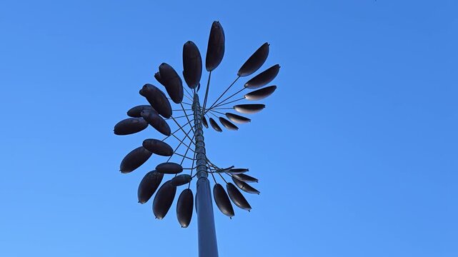 Spiral Wind Spinner with Oval Pieces | Side=by-Side or Dual